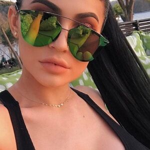 Dior Green Reflective Sunglasses